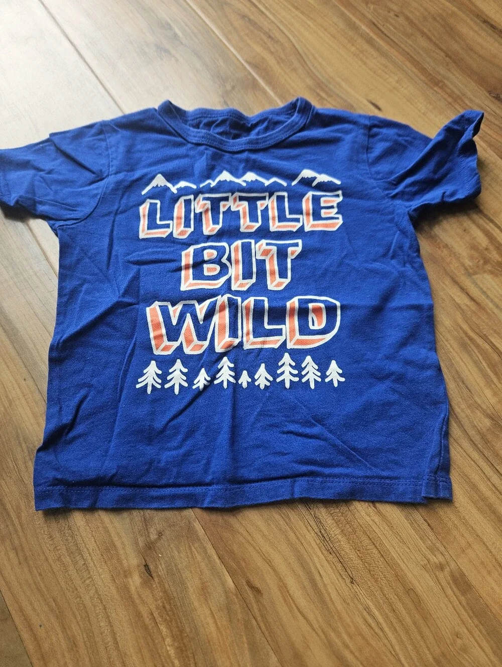 Little Bit Wild Blue Kids T-Shirt 3t